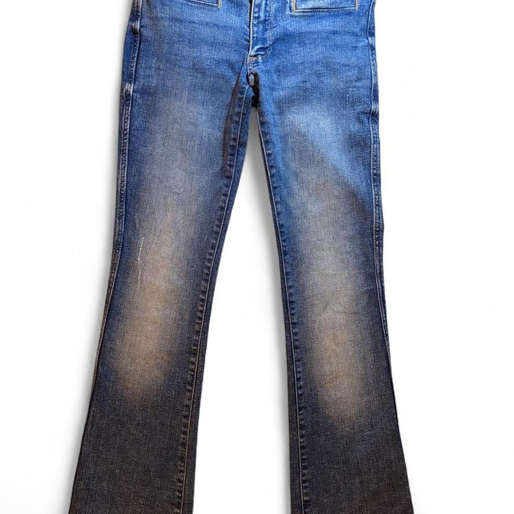 HM Girls Blue Low Waist Bootcut Jeans Size 14 Medium Wash Denim Flare Leg
